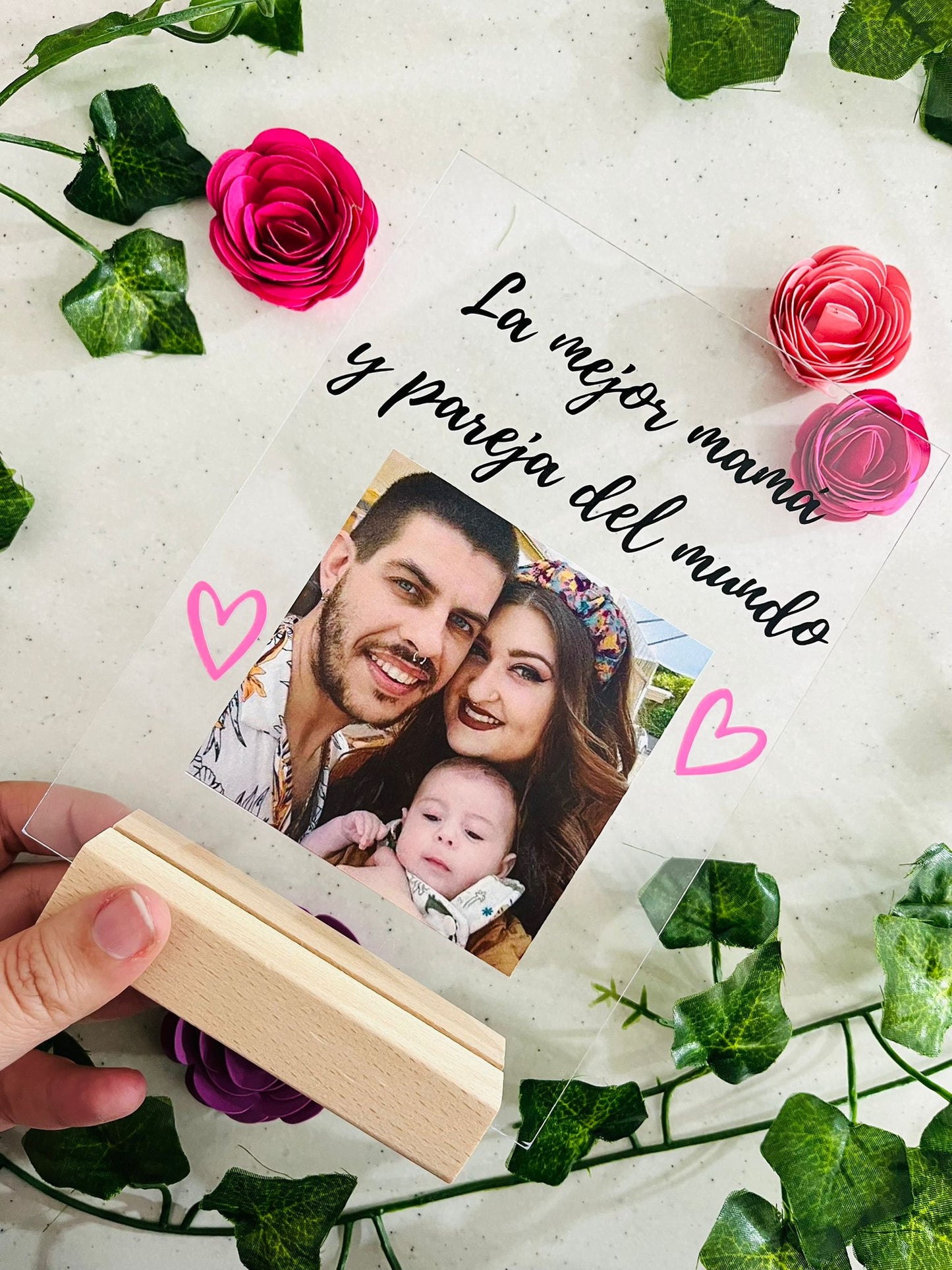 Metacrilato con frase